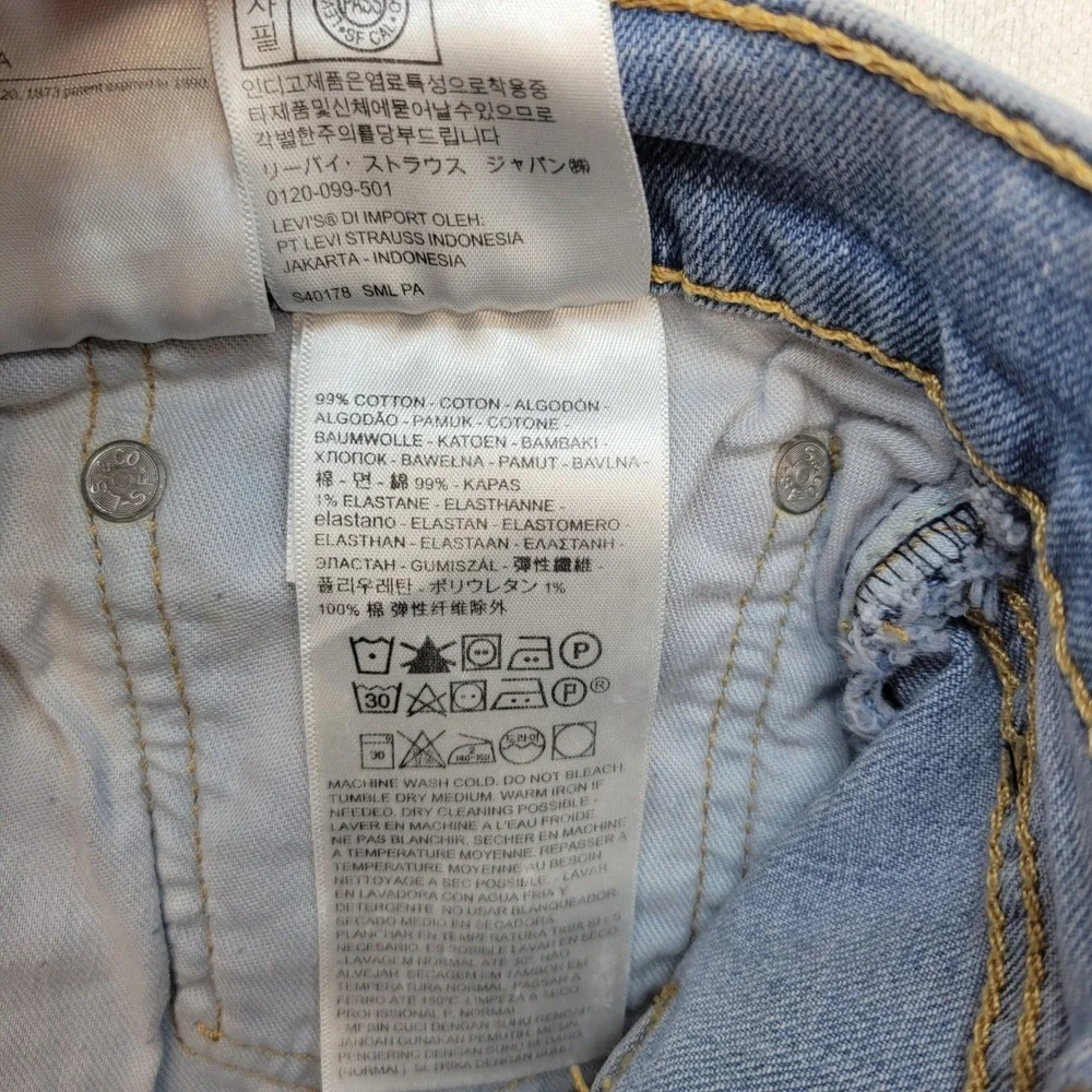 Levi's 514 Straight Jeans Mens 32x30 Light Wash Classic Stretch Denim